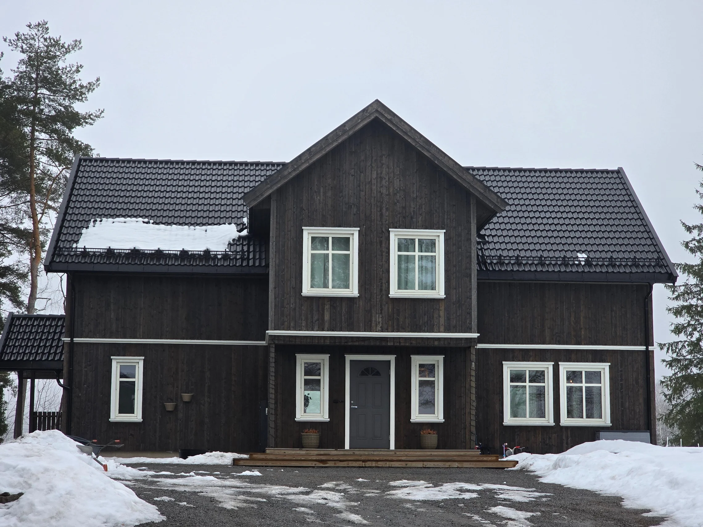 Hus med vedlikeholdsvennlig NORD-kledning.